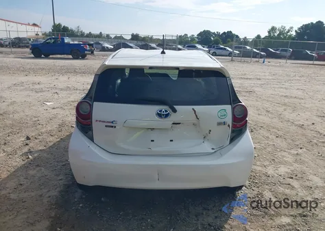 2012 Toyota Prius C One from USA, damaged, VIN JTDKDTB35C1511711